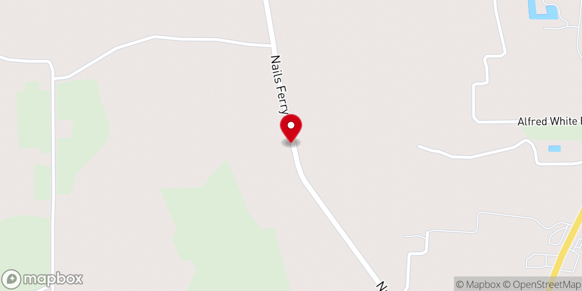Map showing location of Ferry Road Baptist Church