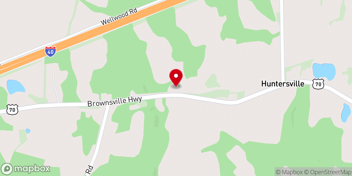 Map showing location of Lane Chapel CME Church