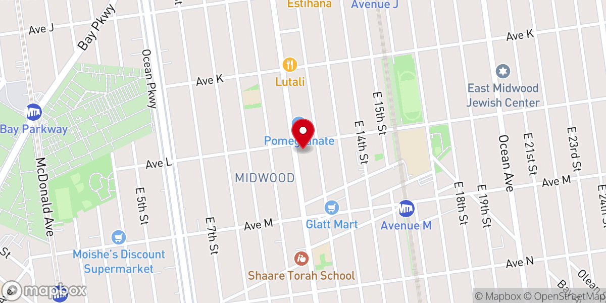 Map showing location of Sephardic Youth Minyan of Flatbush