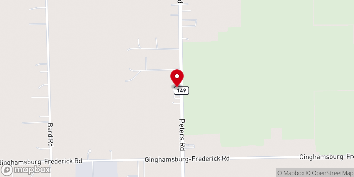 Map showing location of Good Shepherd Church of Brethren