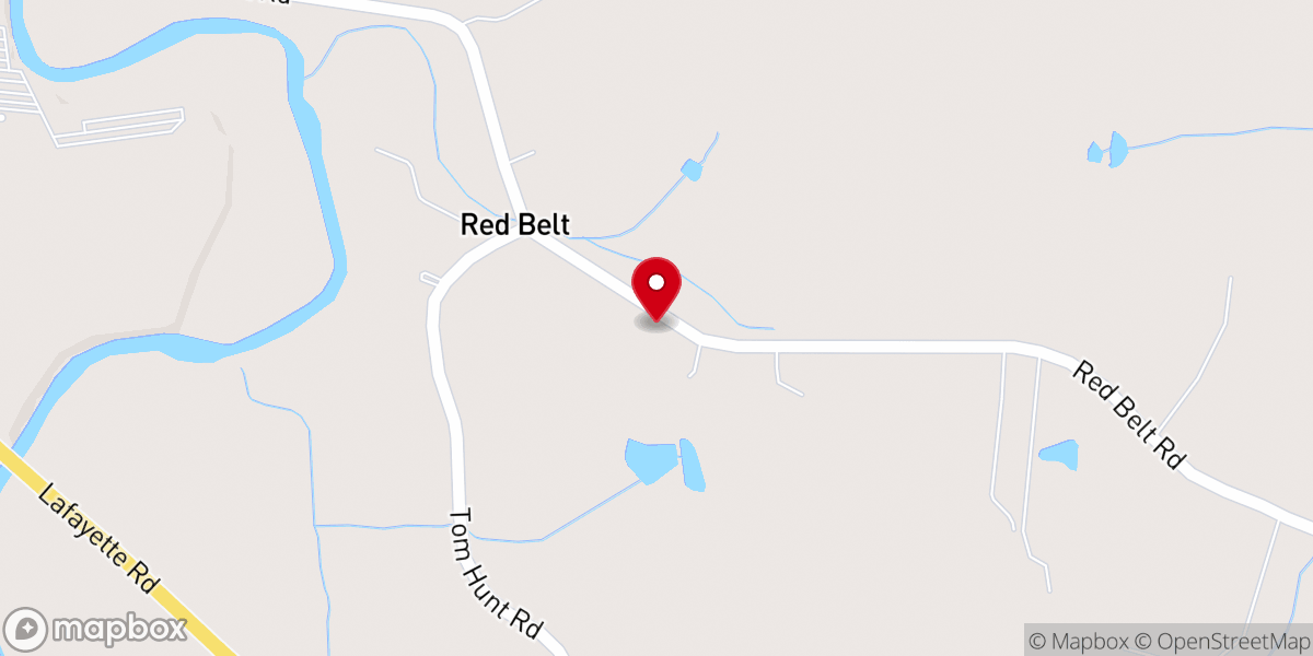 Map showing location of Red Belt Presbyterian Mission