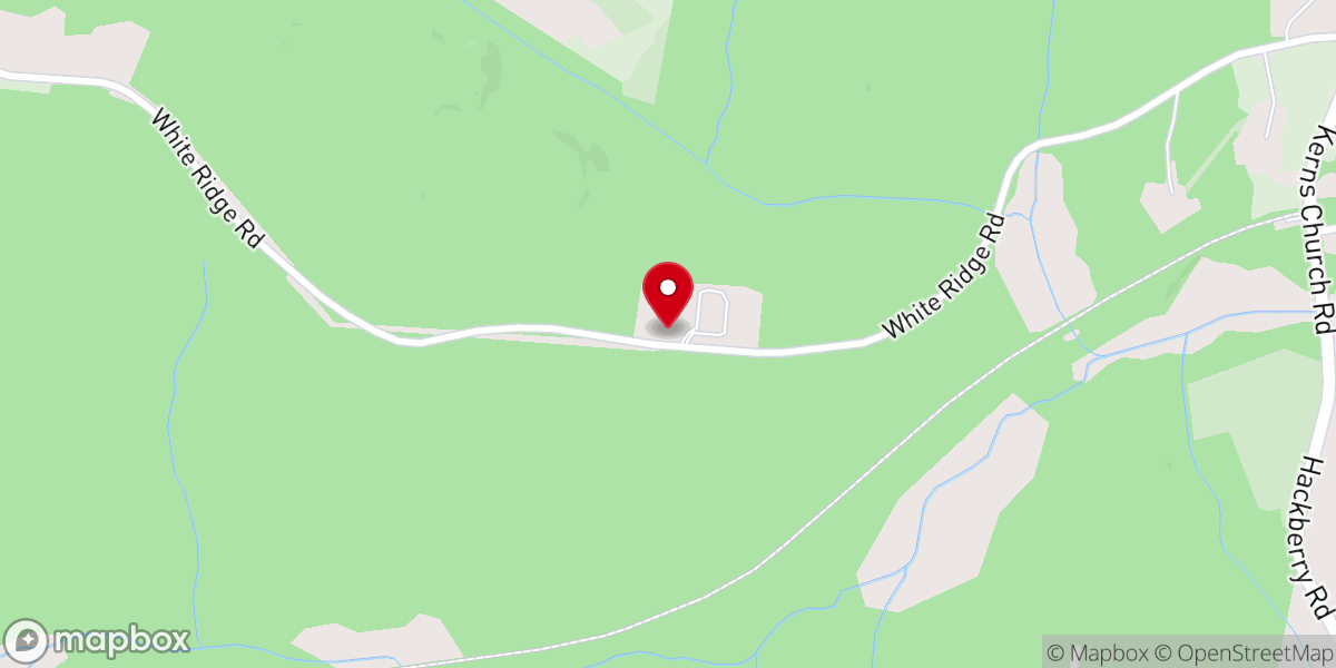 Map showing location of White Stone Pentecostal Church