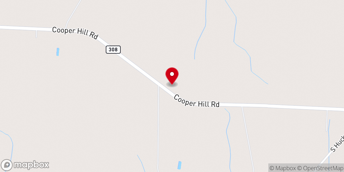 Map showing location of Lawrence Baptist Church