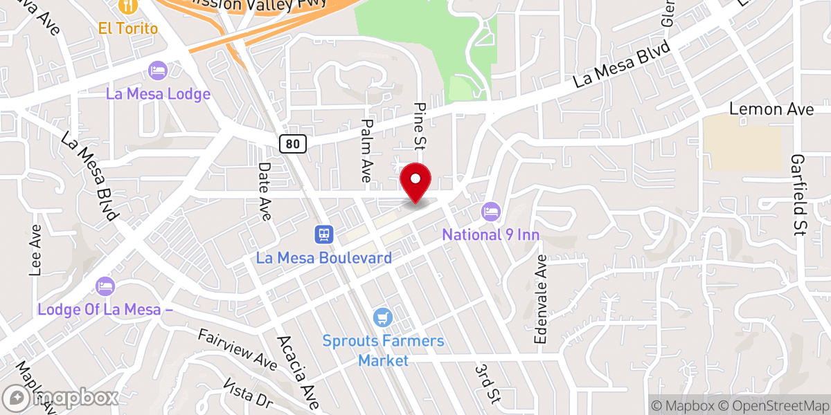 Map showing location of First Church of Christ Scientist