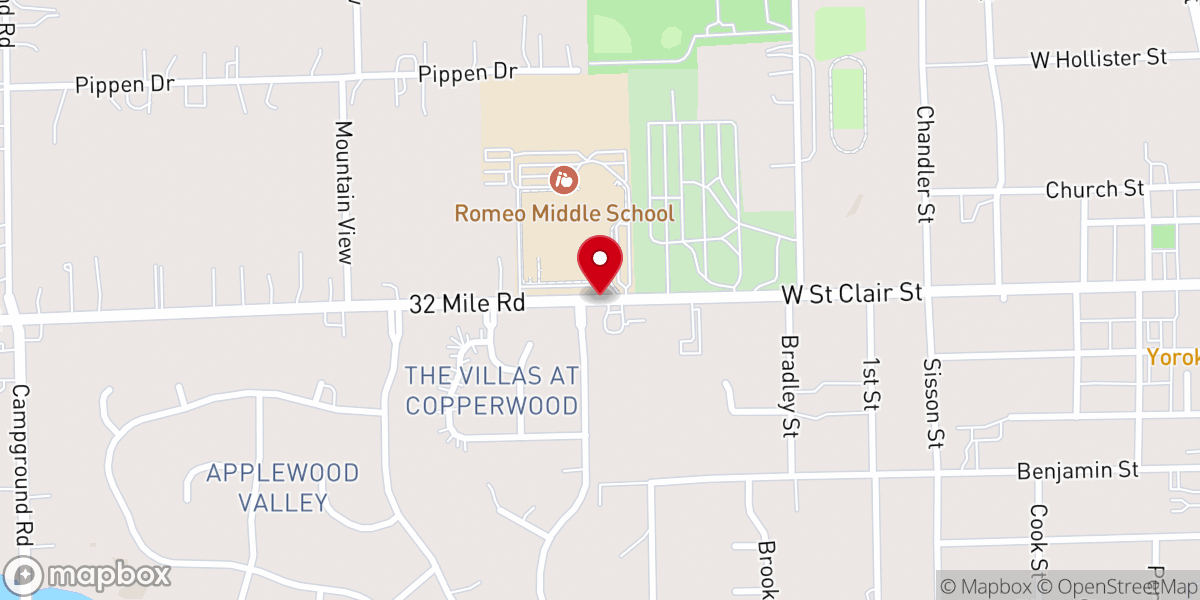 Map showing location of St Paul's Episcopal Church