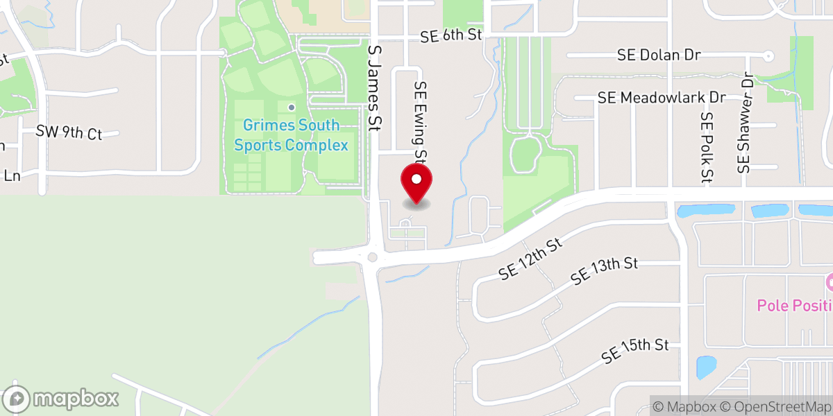 Map showing location of St Peter Lutheran Church