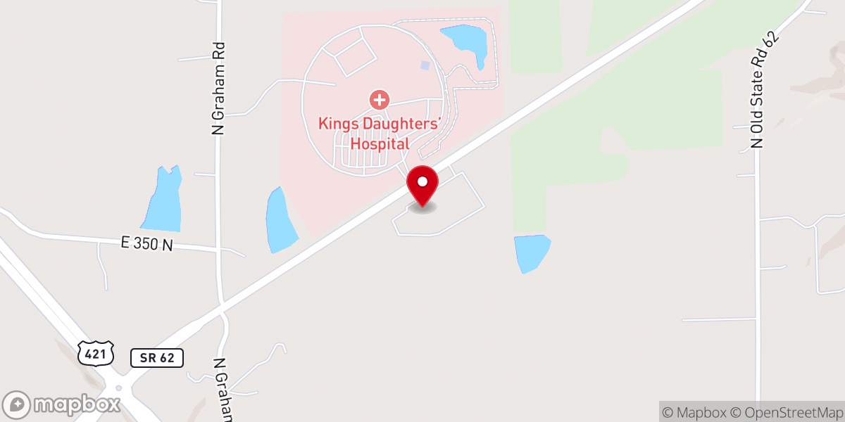 Map showing location of North Madison Christian Church