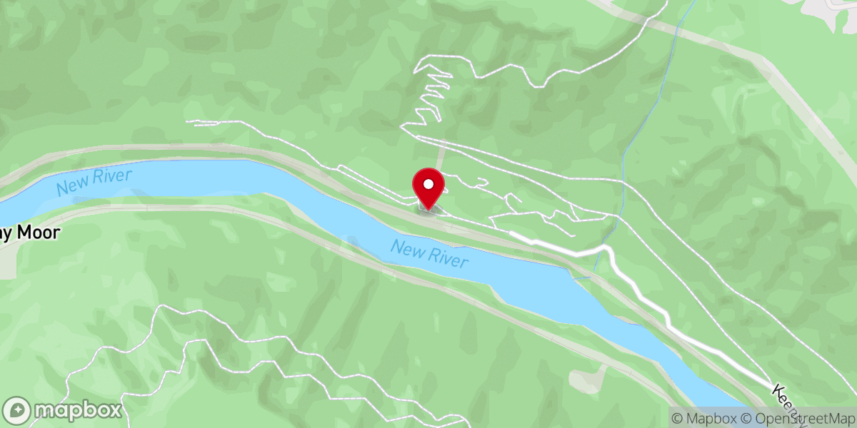 Map showing location of Nuttallburg Coal Tipple