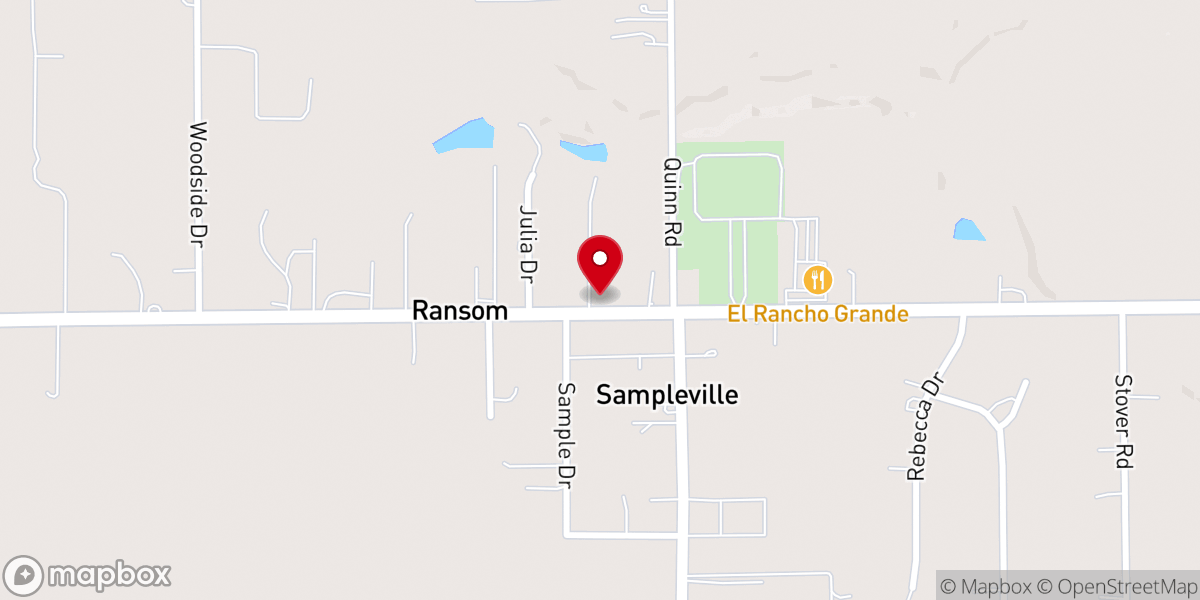 Map showing location of Holiness Church of God