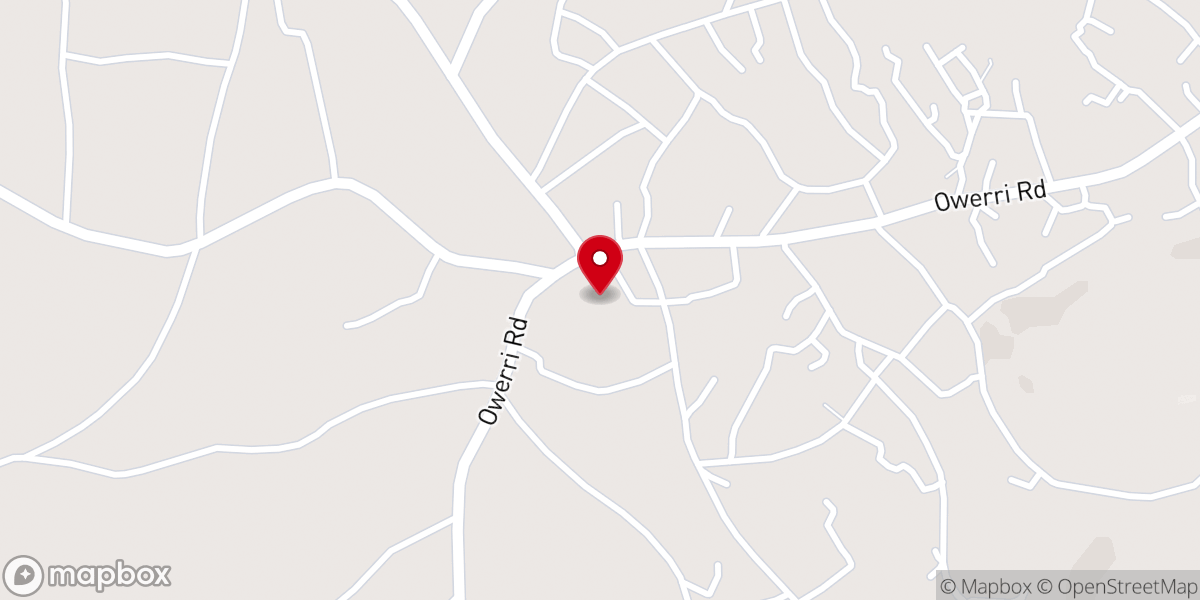 Map showing location of St. Faith's Church, Egbema Ozubulu