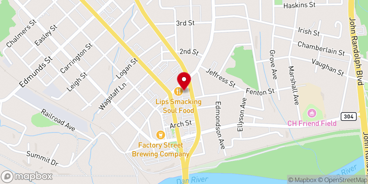Map showing location of Love Fellowship Ministries