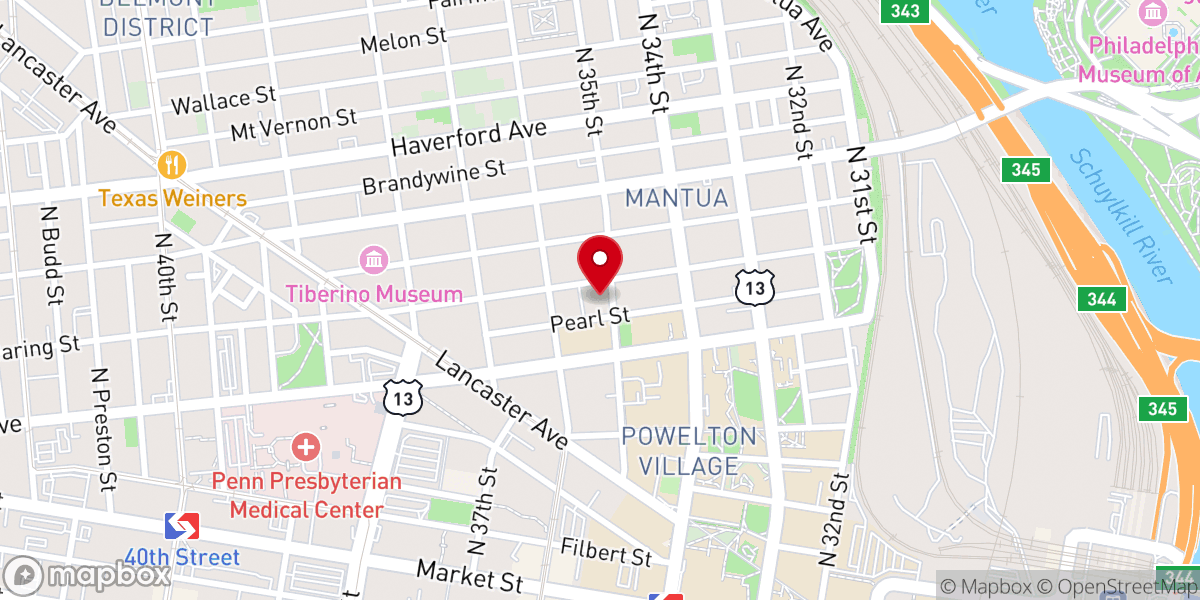 Map showing location of Metropolitan Baptist Church