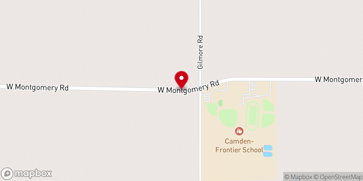 Map showing location of New Hope Parsonage
