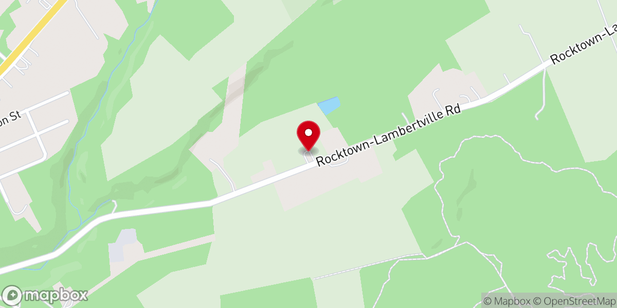 Map showing location of First Baptist Church-Lambertville
