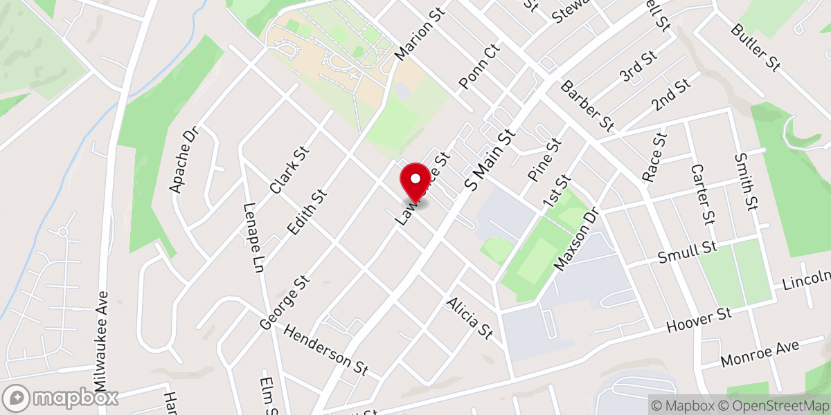Map showing location of St Mary Assumption Catholic Church