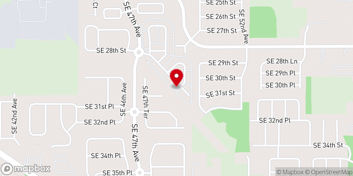 Map showing location of Calvary Chapel Ocala