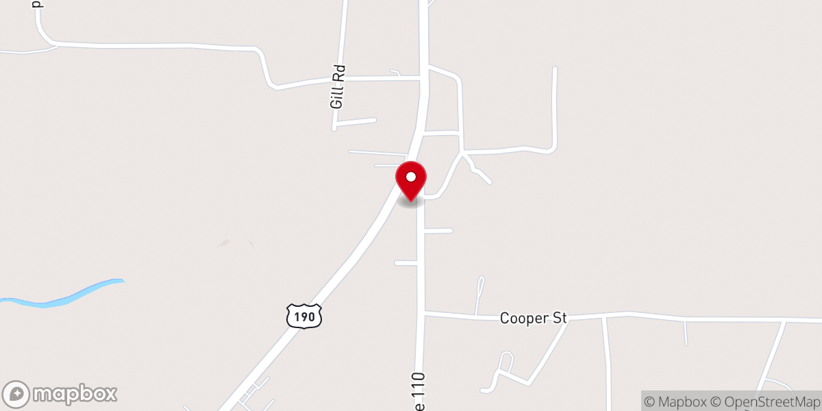 Map showing location of True Light Baptist Church