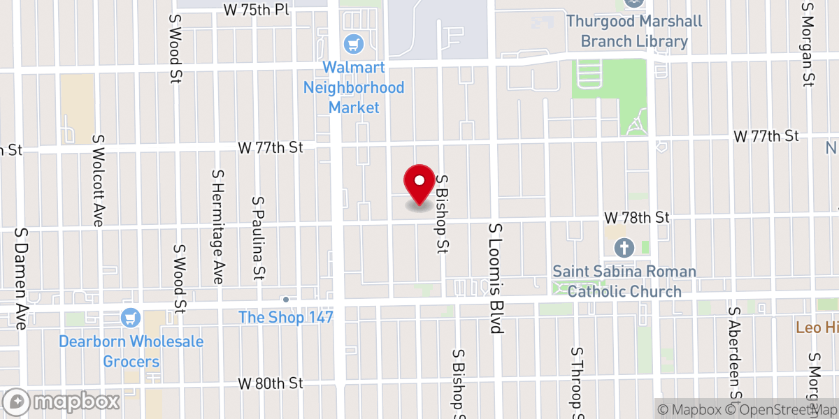 Map showing location of Zion Hill MB Church
