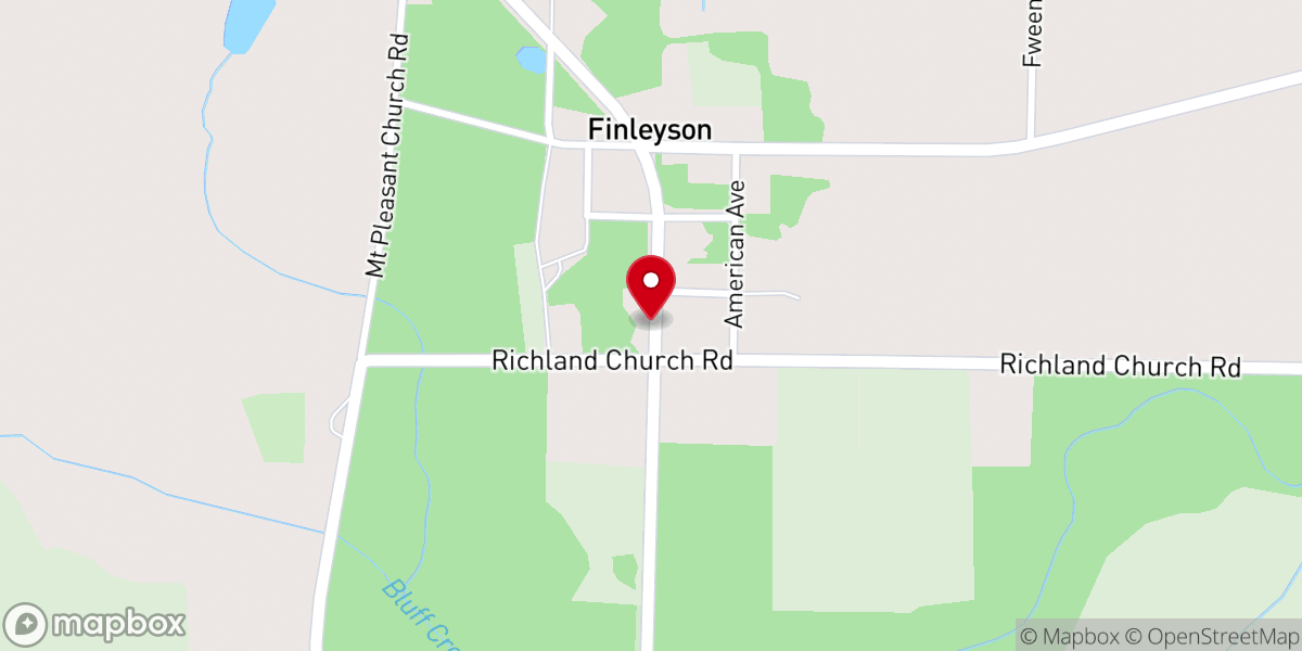 Map showing location of Mt Arr Baptist Church
