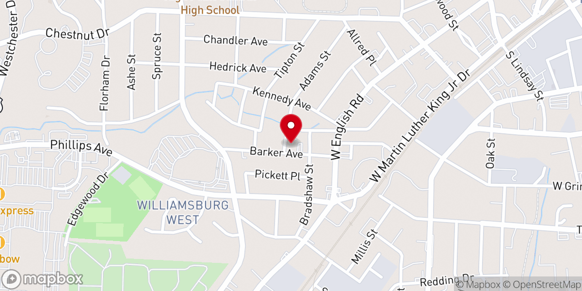 Map showing location of Rankin Memorial United Methodist