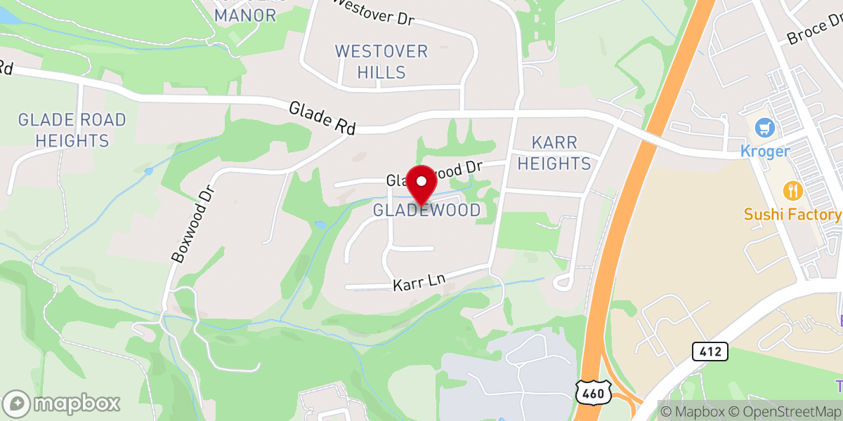 Map showing location of Unitarian Universalist Congregation