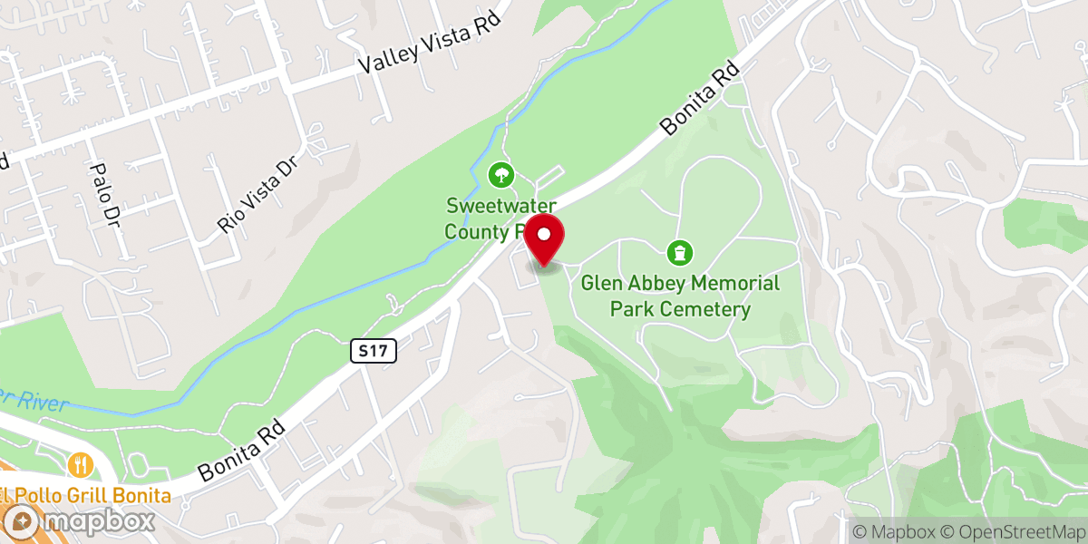 Map showing location of San Diego Filipino-American Seventh-day Adventist Church