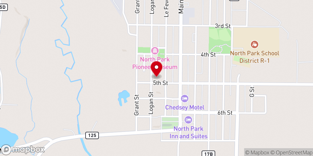 Map showing location of Christian Life Church