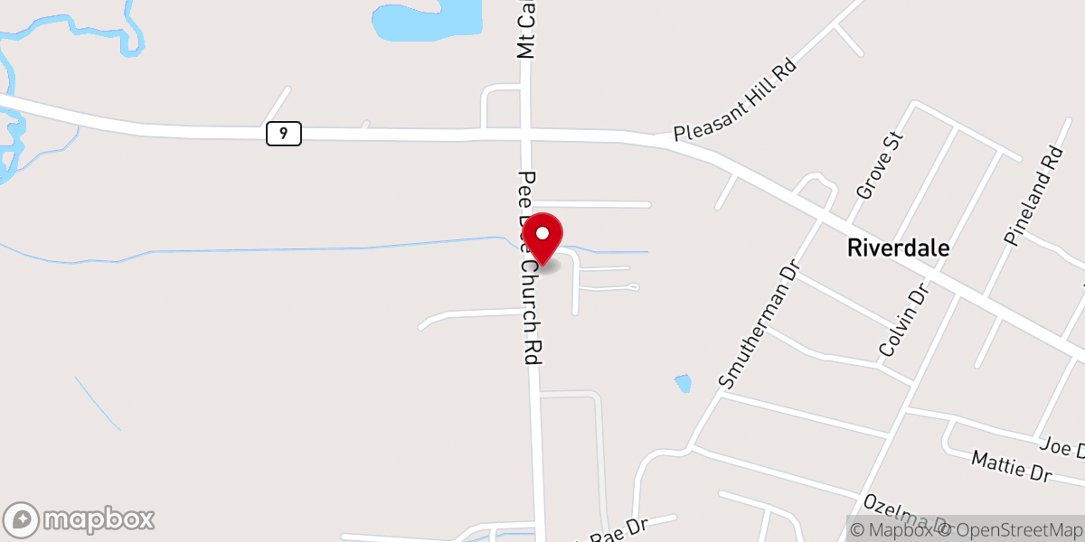 Map showing location of Outreach Family Fellowship Inc