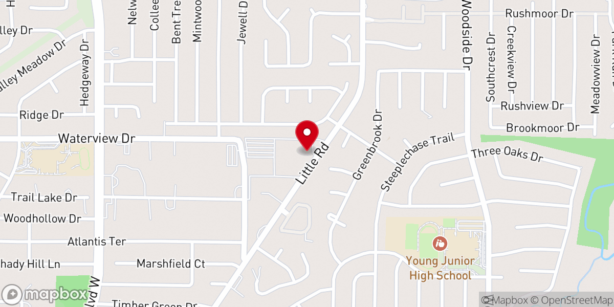 Map showing location of Lake Church