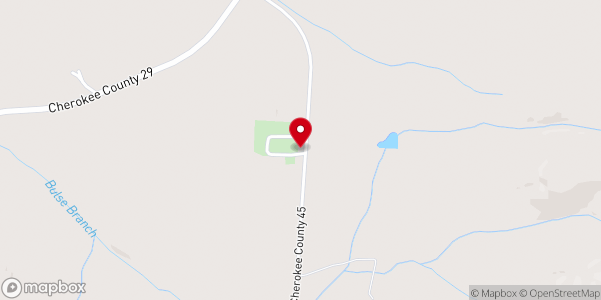 Map showing location of Union Grove Methodist Church