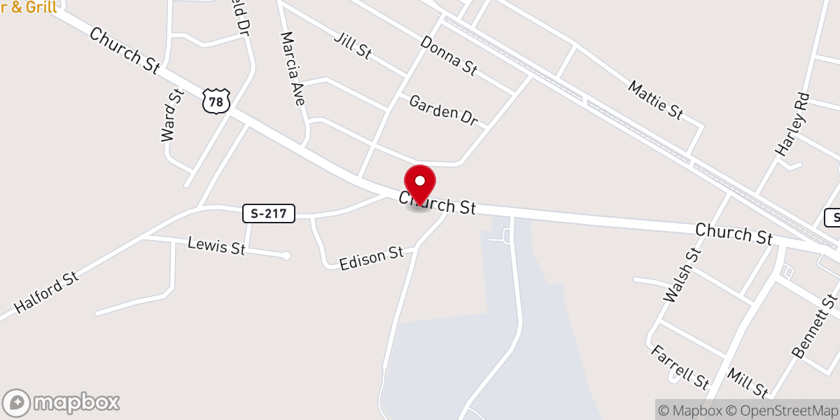 Map showing location of Hen House Hair & Tan