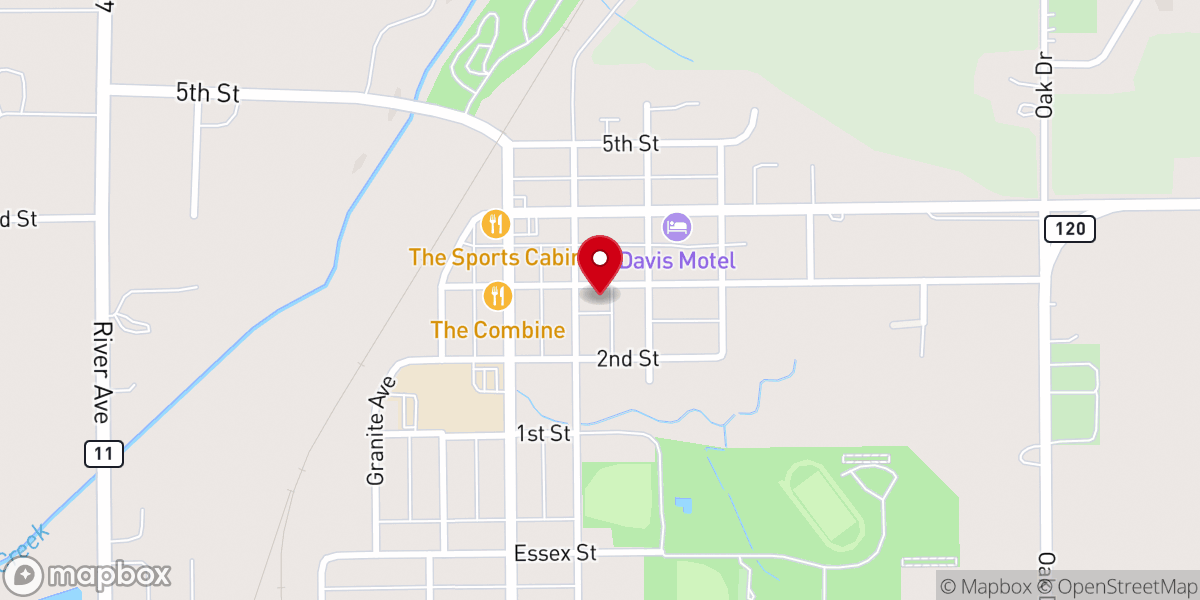 Map showing location of Rose of Lima Parish