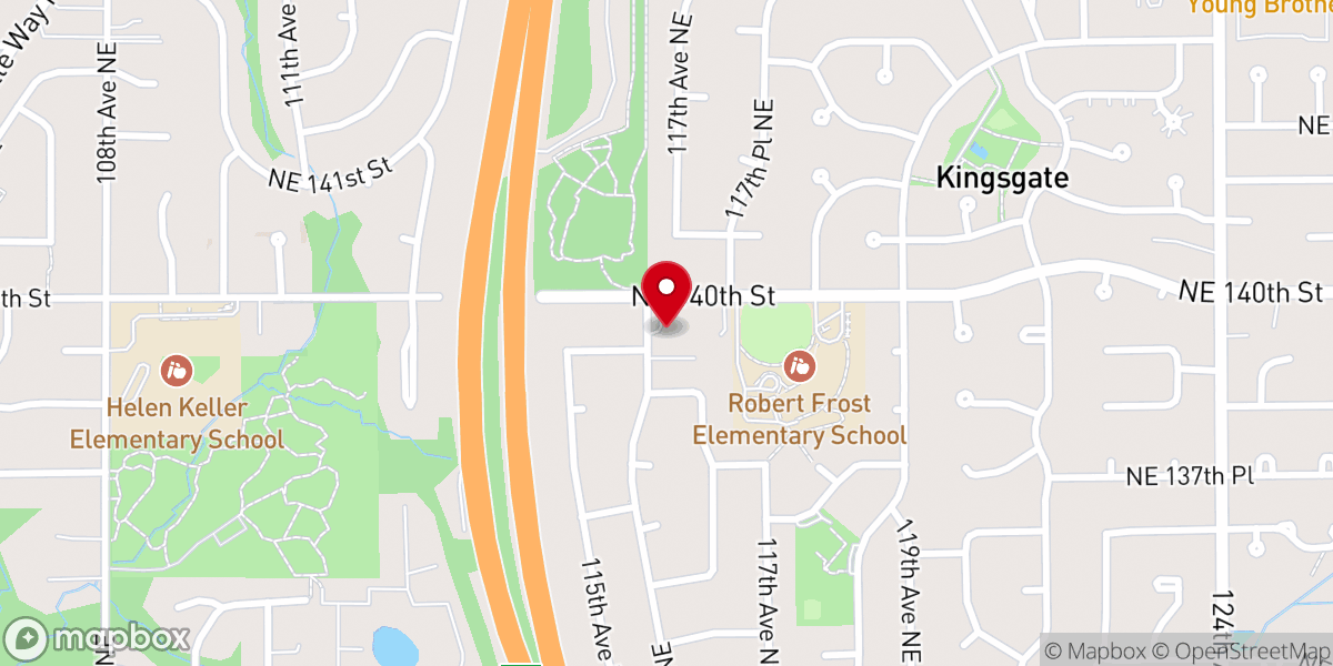 Map showing location of Our Redeemer Lutheran Church