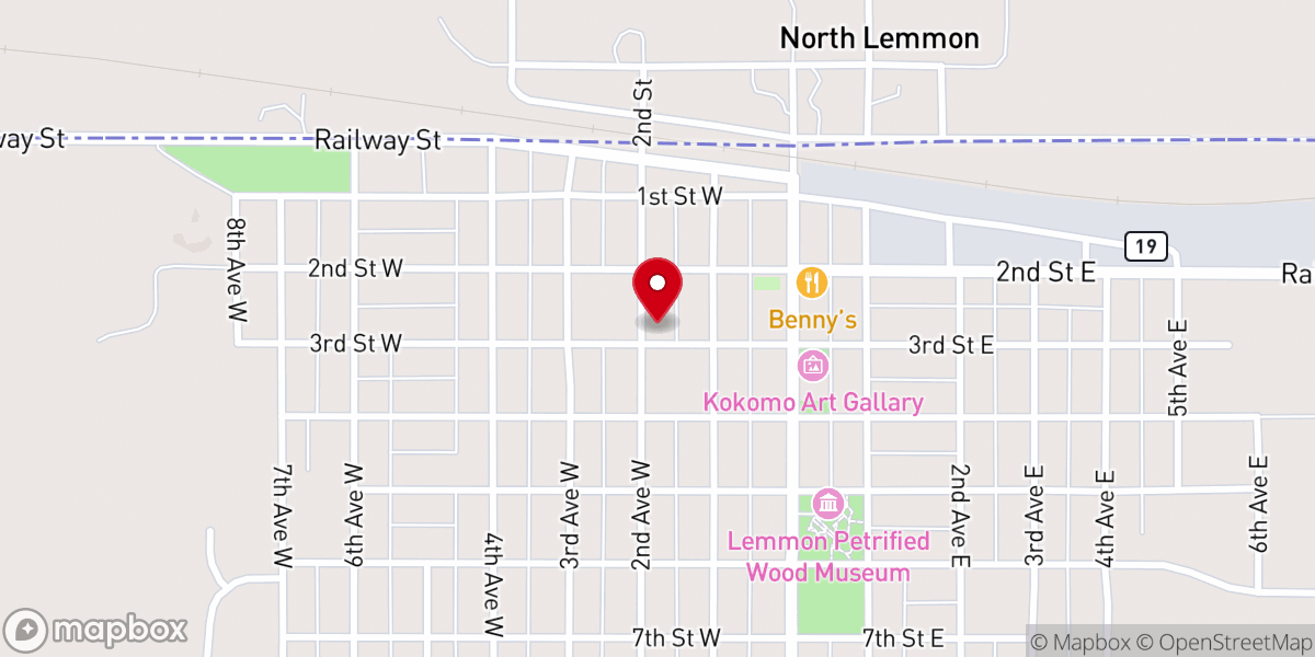 Map showing location of Turning point Christian Center