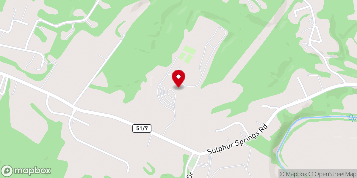 Map showing location of St. Leo Catholic Church