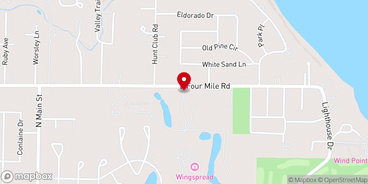 Map showing location of Elim Retreat Ministries