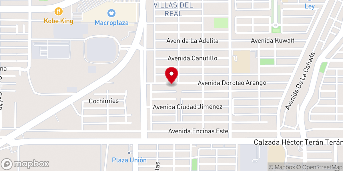 Map showing location of Santa María Goretti