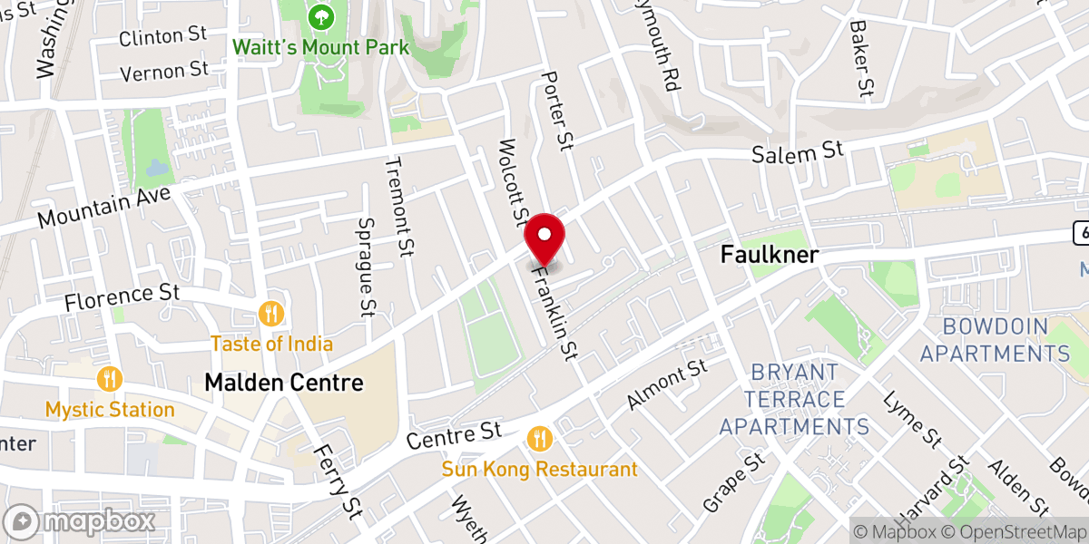 Map showing location of Casa De Fe Y Alabanza