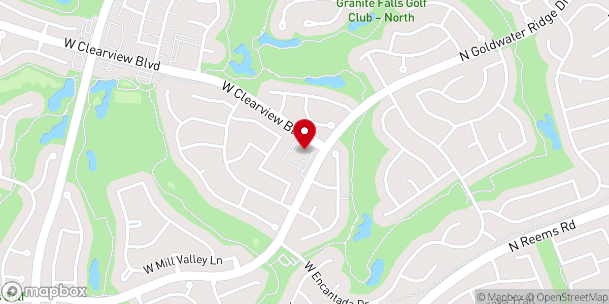 Map showing location of Grand Community Baptist Church