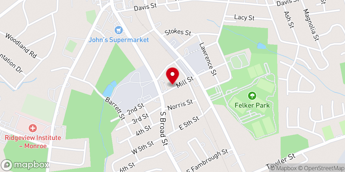 Map showing location of St Stephen United Methodist Church