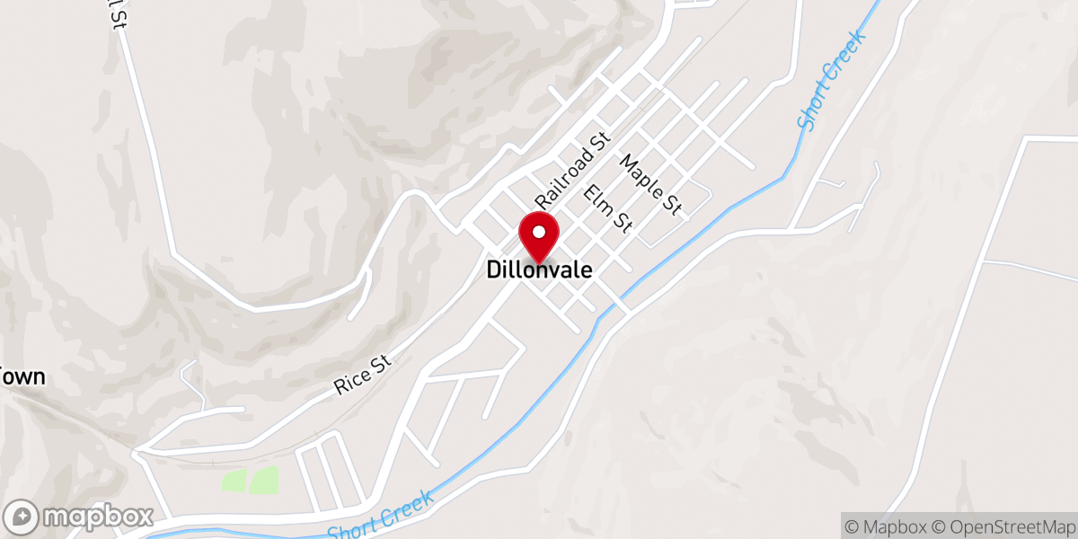 Map showing location of Dillonvale