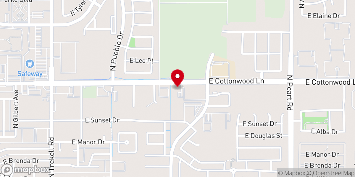 Map showing location of Grace Baptist Church