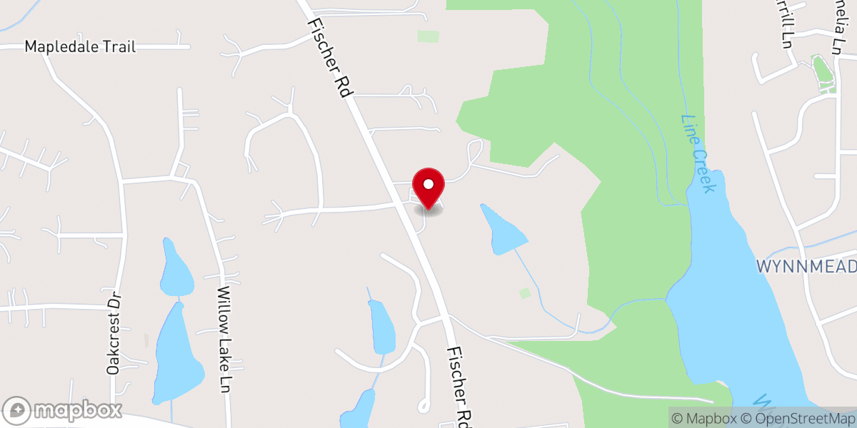 Map showing location of Faith Lutheran Church and Preschool