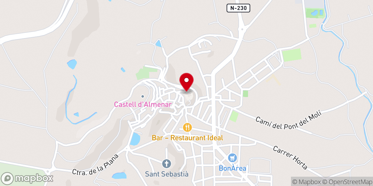 Map showing location of Iglesia de Santa María | Almenar