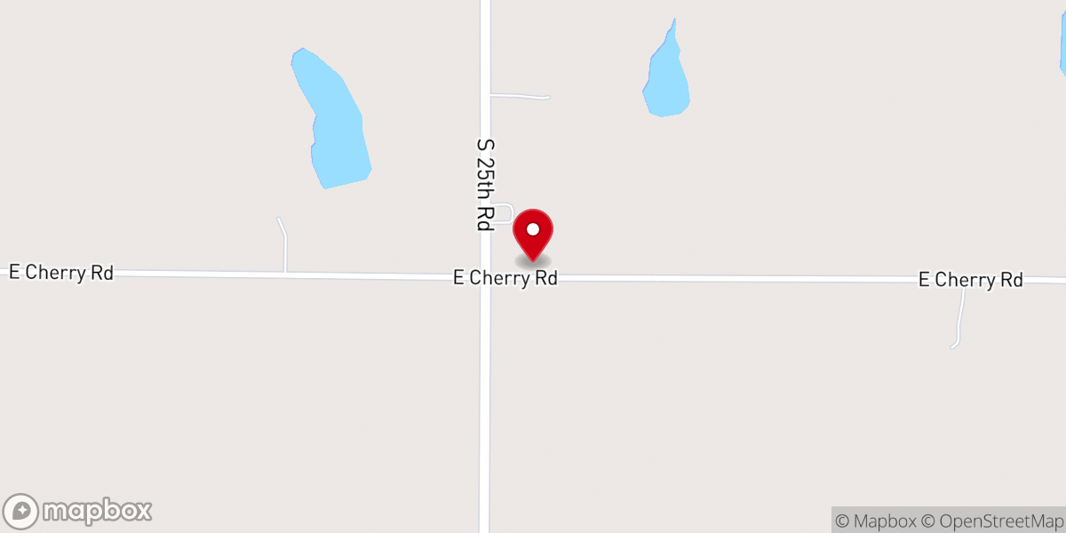 Map showing location of Christ Lutheran Church
