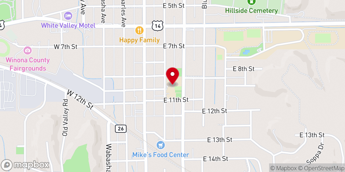 Map showing location of Heartland Community Church