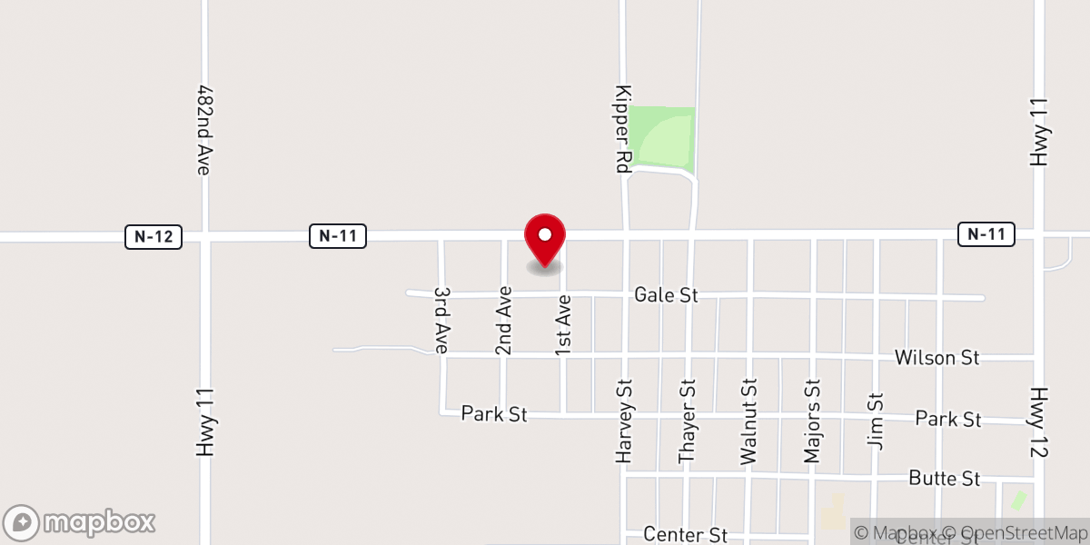 Map showing location of Sacred Heart Catholic Church