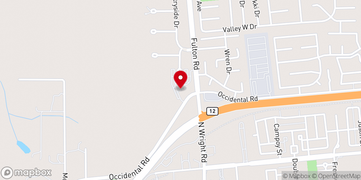 Map showing location of The Bridge Church Santa Rosa