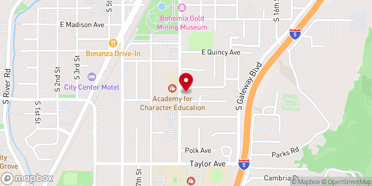 Map showing location of Cottage Grove Seventh-day Adventist Church