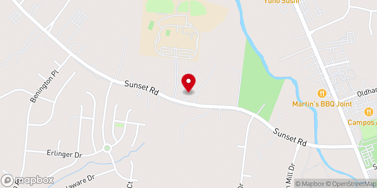 Map showing location of Nolensville Food Pantry
